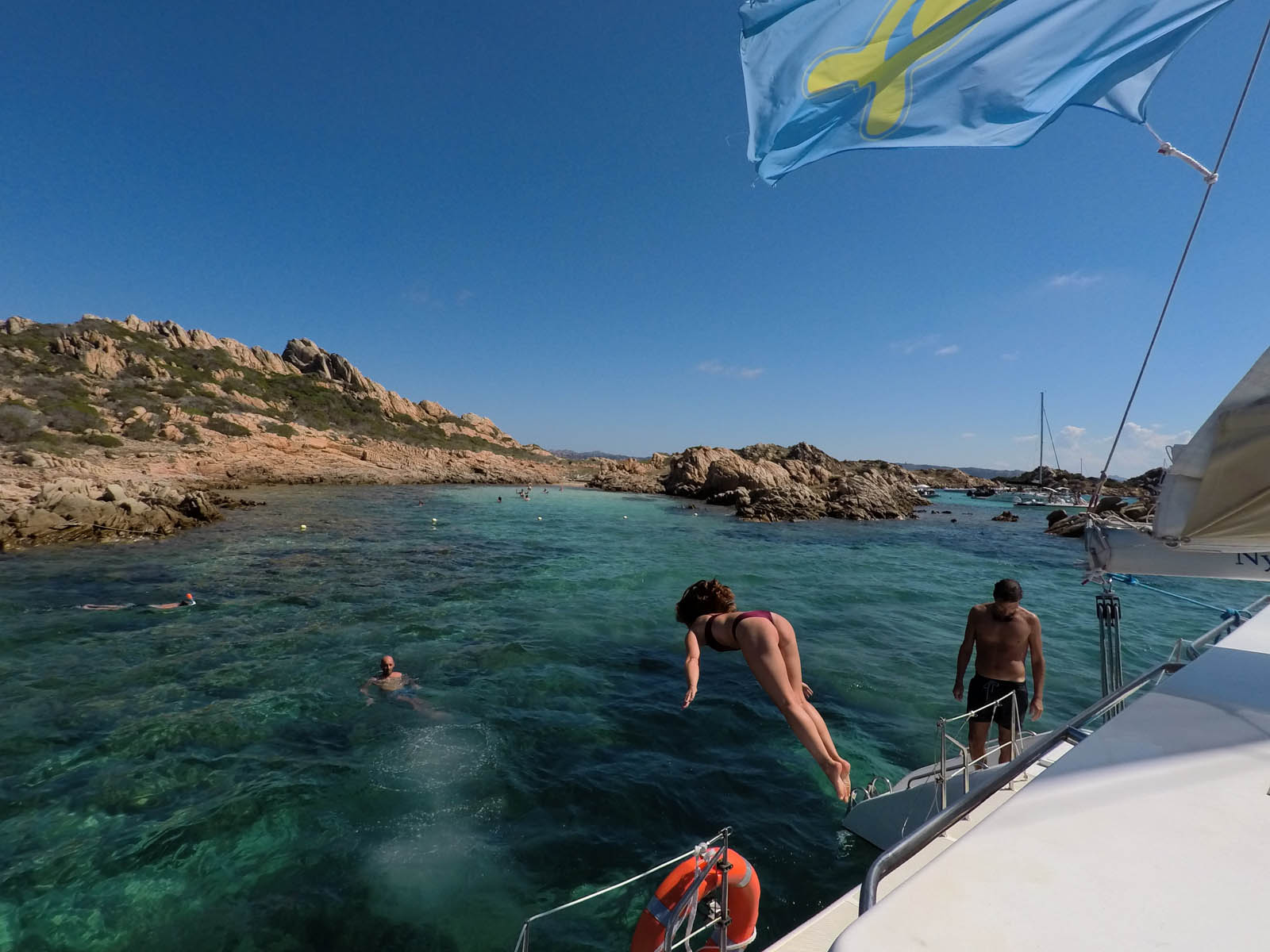 piscine budelli in catamarano